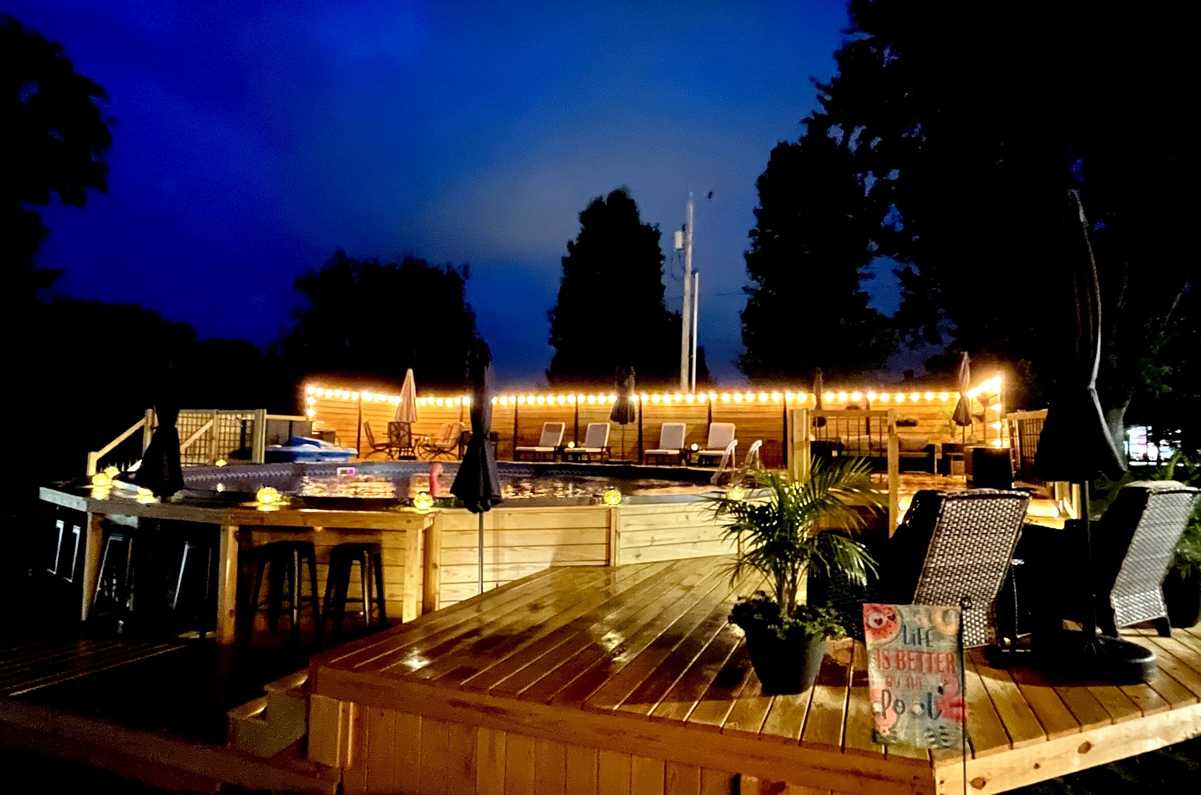 Multi-Level Poolside Retreat, completed project photo 1