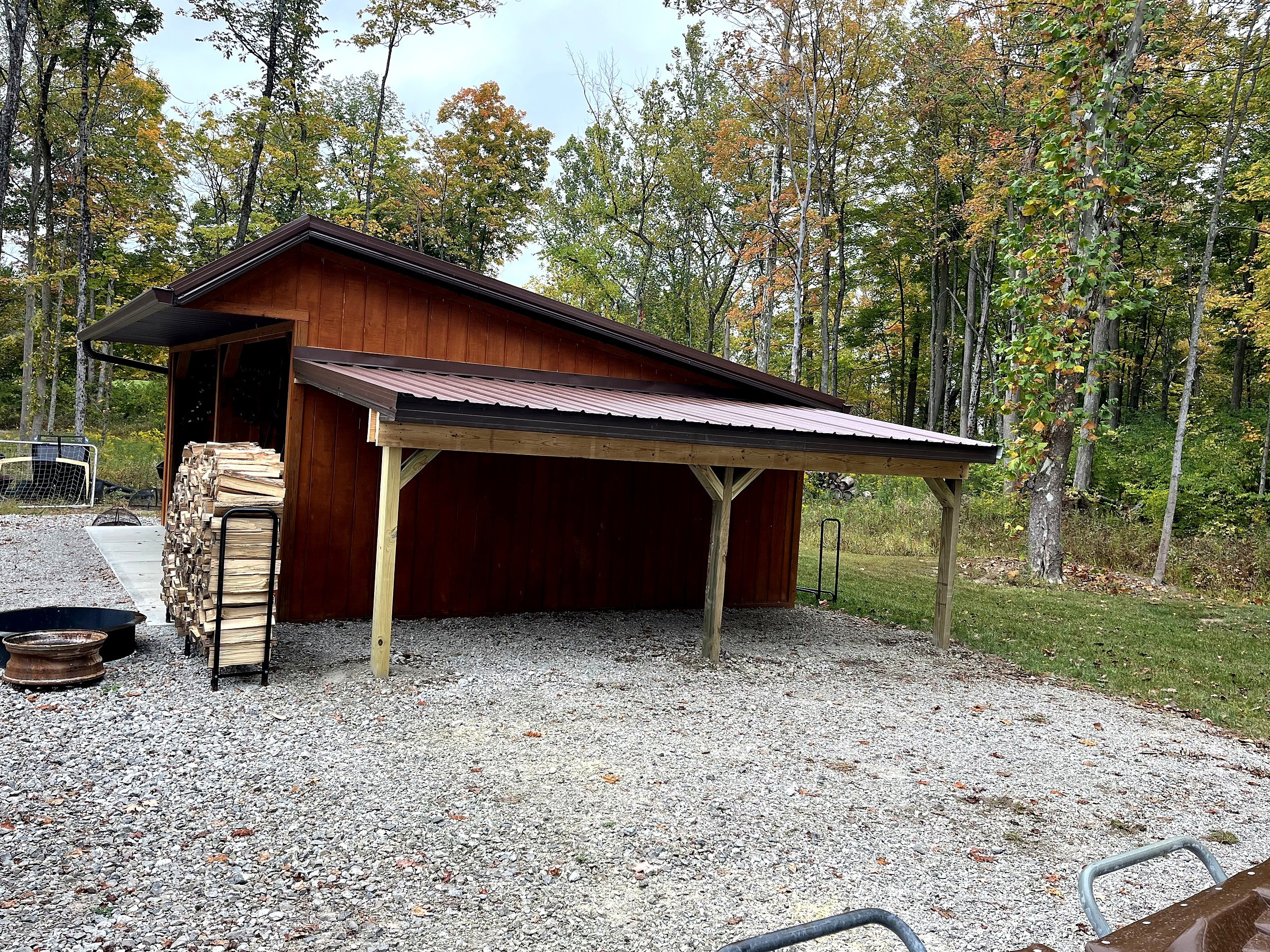 Storage Lean-To Addition, completed project photo 1